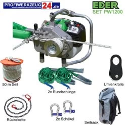 Eder Powerwinch ESW 1200 SET Spillwinde -Gartengeräte eder winde powerwinch 1200 spillwinde set 2