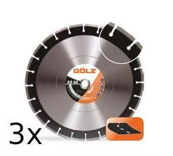 GÖLZ Diamanttrennscheibe AS 60 Für Asphalt 3 Stück 350 / 400 / 450 / 500 Mm
