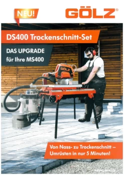 GÖLZ DS400 Trockenschnitt-Set Für Steinsägen