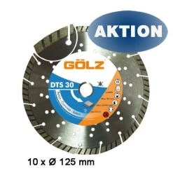 GÖLZ Diamanttrennscheibe DTS 30 125 Mm Für Beton 3 Stück