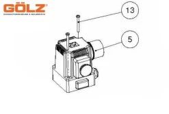 GÖLZ MS 400 Netzschalter Schutzschalter Ein- / Aus Schalter