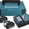 MAKITA Power Source KIT Mit 2 X 4,0 Ah Akku Und DC18RC