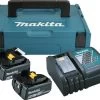 MAKITA Power Source KIT Mit 2 X 5,0 Ah Akku Und DC18RC