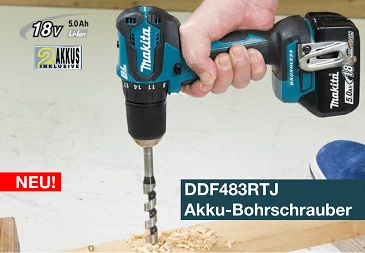 MAKITA DDF483RTJ Akku-Bohrschrauber 18 V 5,0 Ah 3 MAKITA DDF483RTJ Akku-Bohrschrauber 18 V 5,0 Ah – Bild 3
