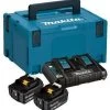 MAKITA Power Source KIT Mit 2 X 5,0 Ah Akku Und DC18RD