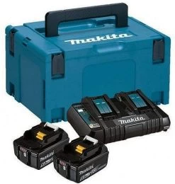 MAKITA Power Source KIT Mit 2 X 5,0 Ah Akku Und DC18RD