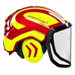 Forstschutzhelm PROTOS® Integral Forest F39 - Rot/gelb
